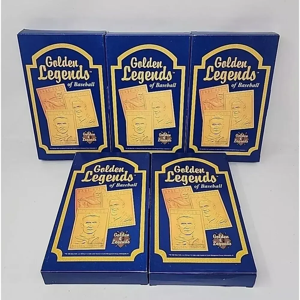 Golden Legends of Baseball Trading Cards Lot of 5 Ruth Dean Grove Foxx Mathewson